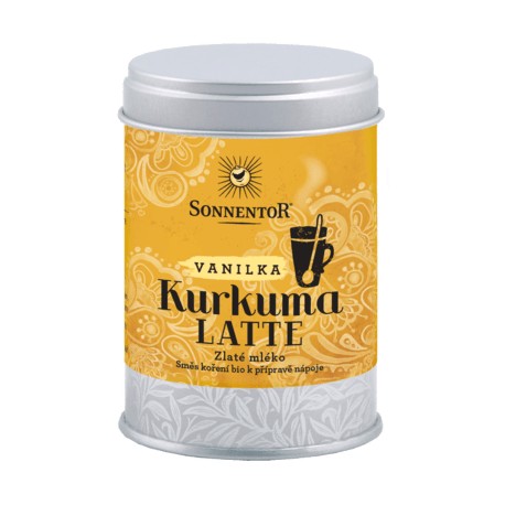 Sonnentor Kurkuma Latte vanilka bio 60 g dóza