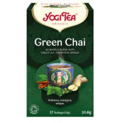 Bio Zelený chai Yogi Tea 17 x 1,8 g