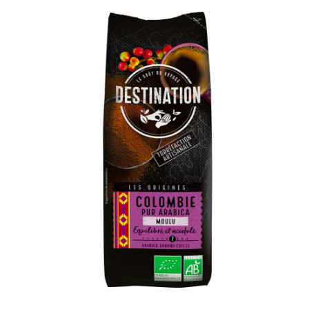 Bio káva mletá Kolumbie Destination 250 g