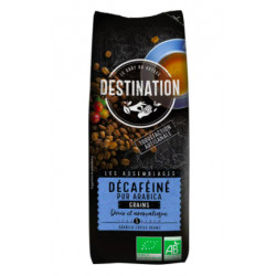 Bio káva zrnková 100% arabika bez kofeinu Destination 250 g
