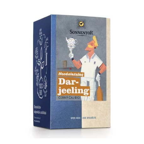 Sonnentor Darjeeling - černý čaj bio 27 g porcovaný dvoukomorový