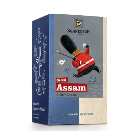 Sonnentor English Tea Assam - černý čaj bio 30,6 g porcovaný dvoukomorový