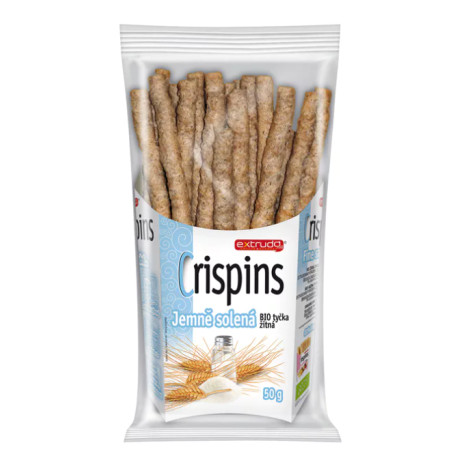 Bio tyčinky žitné jemně solené Crispins Extrudo 50 g